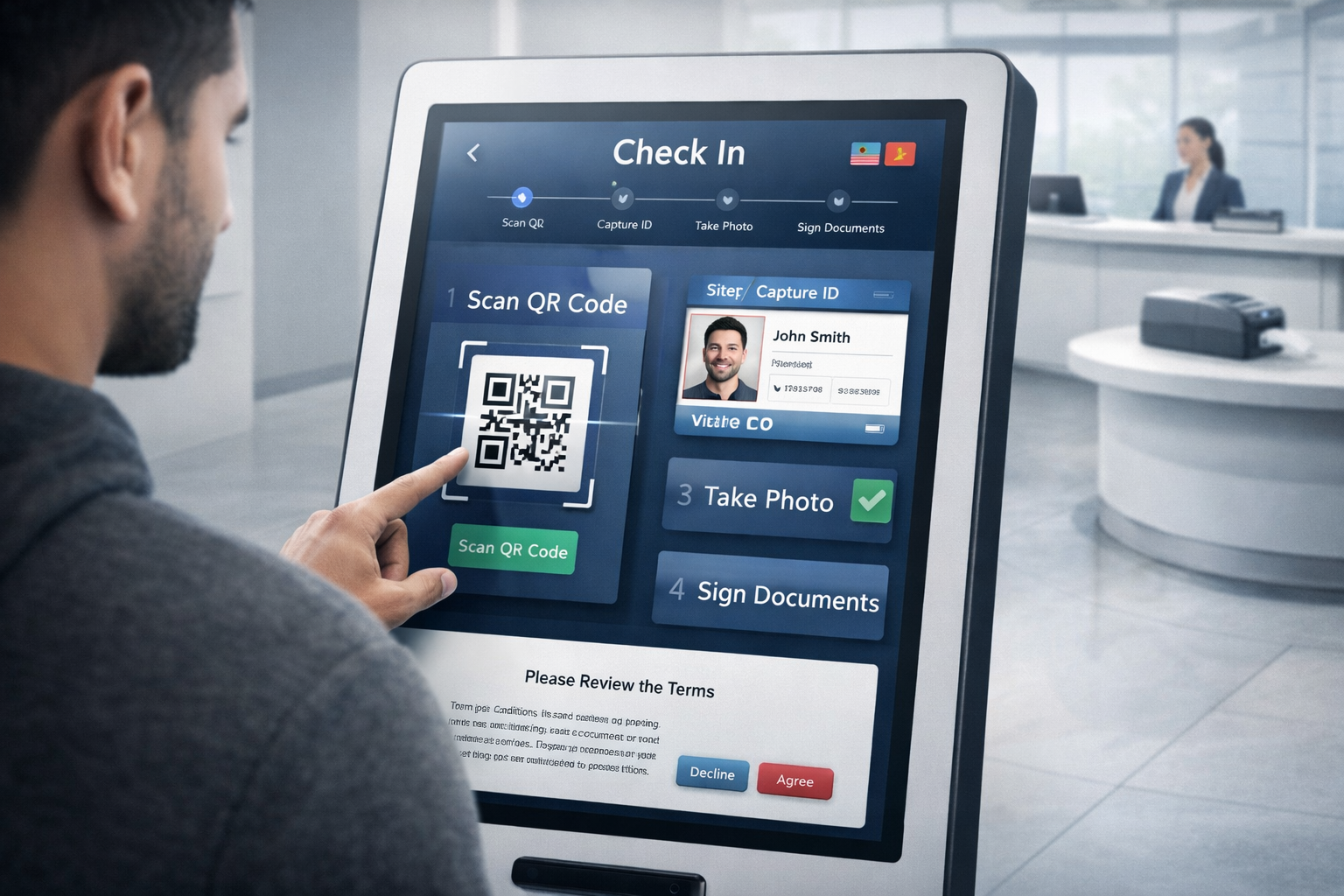 Self-Service Kiosk Check-In